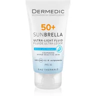 Kremy do twarzy - Dermedic Sunbrella Ultralekki krem SPF50+ skóra naczyniowa i nadreaktywna 40ml - miniaturka - grafika 1