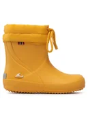 Buty dla dziewczynek - Viking Kalosze Alv Indie 1-16000-7213 Żółty - miniaturka - grafika 1