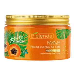 Bielenda Exotic Paradise cukrowy peeling do ciała 350g Papaja - Peelingi do ciała - miniaturka - grafika 1