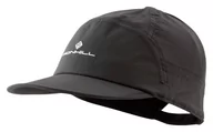 Czapki i chusty sportowe męskie - RONHILL czapka do biegania z daszkiem SUN CAP all black - miniaturka - grafika 1