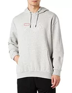 Bluzy męskie - FILA Męska bluza z kapturem, jasnoszary melanż, L (Light Grey Melange), L, jasnoszary melanżowy, L - miniaturka - grafika 1