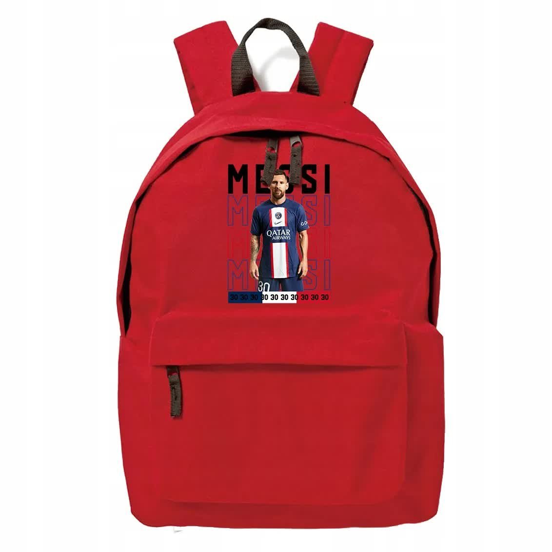 Plecak Szkolny Do Szkoły Red Piłkarz MESSI Wzory