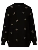 Bluzy damskie - ApartFashion Damska bluza dresowa, czarna, normalna Alpha - miniaturka - grafika 1