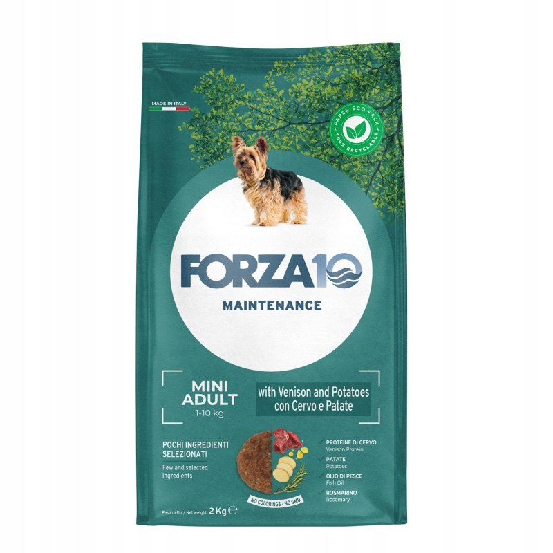 Forza10 Karma dla psa FORZA10 Mini maintenance, z jeleniem i ziemniakami, 2 kg