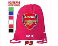 Torby szkolne - Worek Szkolny Na Wf Trening Buty Sportowy Dla Fana Piłkarski Kluby - miniaturka - grafika 1