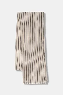 Tommy Hilfiger szal damski kolor beżowy wzorzysty AW0AW18049 - Apaszki i szaliki damskie - miniaturka - grafika 1