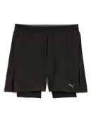Spodnie sportowe męskie - Puma Szorty sportowe 2w1 w kolorze czarnym - miniaturka - grafika 1