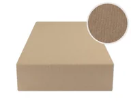 Prześcieradła - Prześcieradło Z Gumką 120X200 Jersey Ciemny Beż - miniaturka - grafika 1