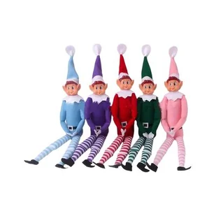 Świąteczny elf psotnik 40 cm różne kolory - Ozdoby bożonarodzeniowe - miniaturka - grafika 1