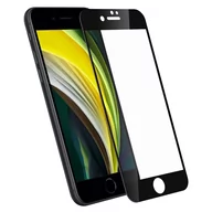 Szkła hartowane na telefon - Zabezpieczenie ekranu ze szkła hartowanego do Apple iPhone 7, iPhone 8 – Czarne krawędzie - miniaturka - grafika 1