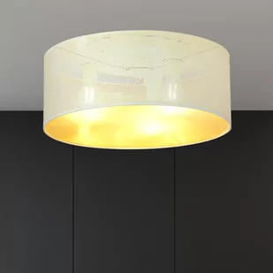 Emibig Aston plafon 3-punktowy biała/złota 1147/3 1147/3 - Lampy sufitowe - miniaturka - grafika 4