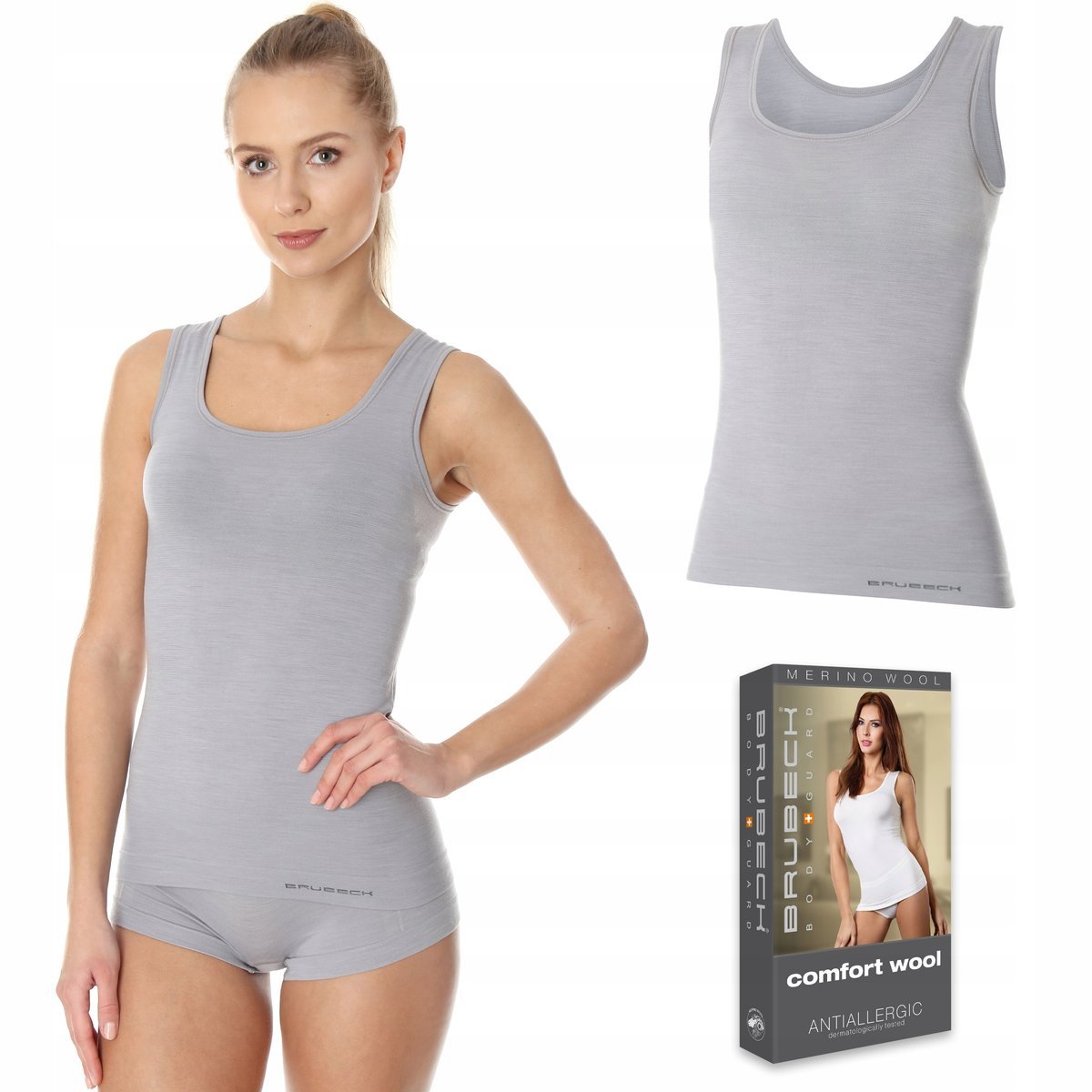 Koszulka Damska Bez Rękawów Brubeck Ta10170 - L