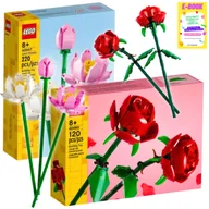 Klocki - LEGO ICONS BOTANICAL KWIATY - Róże i Kwiaty lotosu 40647 40460 DLA NIEJ NIEGO PREZENT + EBOOK - miniaturka - grafika 1