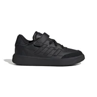 Sneakersy damskie - Dziecięce Sneakersy ADIDAS COURTBLOCK EL C ID6508 – Czarny - miniaturka - grafika 1