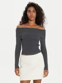 Swetry damskie - Guess Sweter Nina W4BR73 Z3K92 Szary Slim Fit - miniaturka - grafika 1