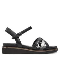 Sandały damskie - Sandały Tamaris 1-28255-42 Czarny - miniaturka - grafika 1