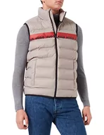 Garnitury - HUGO Męska kamizelka puchowa Baltino221, Medium Grey030, M - miniaturka - grafika 1