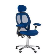 Fotele i krzesła biurowe - Corpocomfort Fotel ergonomiczny CorpoComfort BX-4144 Niebieski BX-4144/BLUE - miniaturka - grafika 1