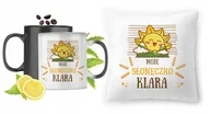 Gadżety dla niej i dla niego - Dla Klary Zestaw Kubek Magiczny + Poduszka z Nadrukiem ze Zdjęciem - miniaturka - grafika 1