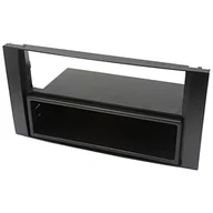Radia samochodowe - Audioproject A119 - radio samochodowe ramka radia podwójna DIN z przegródką kompatybilna z Ford C-Max Focus Fiesta Fusion S-Max C-Max Kuga - ramka montażowa do radia 1-Din czarna - miniaturka - grafika 1