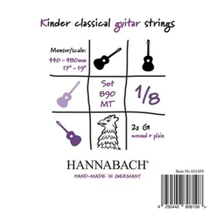 Hannabach 653056 struny do gitary klasycznej 653056 - Struny gitarowe  - miniaturka - grafika 1