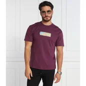 Koszulki męskie - Calvin Klein T-shirt LAYERED GEL LOGO | Regular Fit - miniaturka - grafika 1