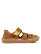 Buty dla chłopców - Froddo Sandały Barefoot Elastic Sandal G3150262-3 S Brązowy - miniaturka - grafika 1
