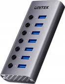 Huby USB - HUB USB Unitek USB A 3.0 7w1, 5Gbps z przełącznikami portów - miniaturka - grafika 1