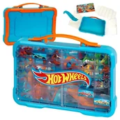 Tory, garaże, parkingi - Klein Walizka Na Autka Hot Wheels Z Podświetlanym Logo Kolekcjonerska Garaż Na Resoraki - miniaturka - grafika 1