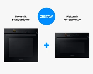 Samsung Zestaw do zabudowy piekarnik parowy NV7B6685BAK + piekarnik kompaktowy z mikrofalami NQ5B6753CAK - Zestawy AGD - miniaturka - grafika 1