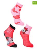 Skarpetki damskie - Disney Minnie Mouse Skarpety (3 pary) "Minnie" w kolorze jasnoróżowo-czerwonym - miniaturka - grafika 1