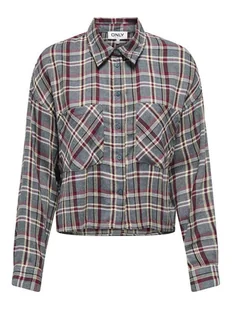 ONLY Koszula Riley 15351443 Szary Regular Fit - Koszule damskie - miniaturka - grafika 1