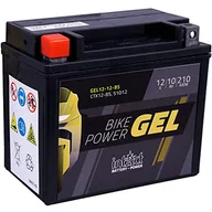 Akumulatory motocyklowe - intAct Bike-Power GEL12-12-BS, CTX12-BS, 51012, 12V 10 Ah, 210 A (EN), Wysokiej jakości akumulator motocyklowy GEL o 30% większej mocy rozruchowej, bezobsługowy akumulator GEL - miniaturka - grafika 1