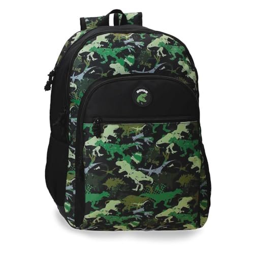 Movom Raptors Plecak szkolny Dostosowany do wózka Czarny 33x44x17 cms Poliester 24,68L, czarny, Plecak szkolny adaptacyjny do wózka