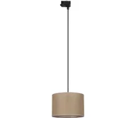 Lampy sufitowe - Żyrandol na lince do 3-faz. syst. szynowego TRACER 1xE27/15W/230V śr. 30 cm czarny/brązowy - miniaturka - grafika 1