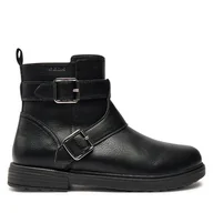 Buty dla dziewczynek - Kozaki Geox Jr Eclair J469QX 000BU C9999 D Czarny - miniaturka - grafika 1