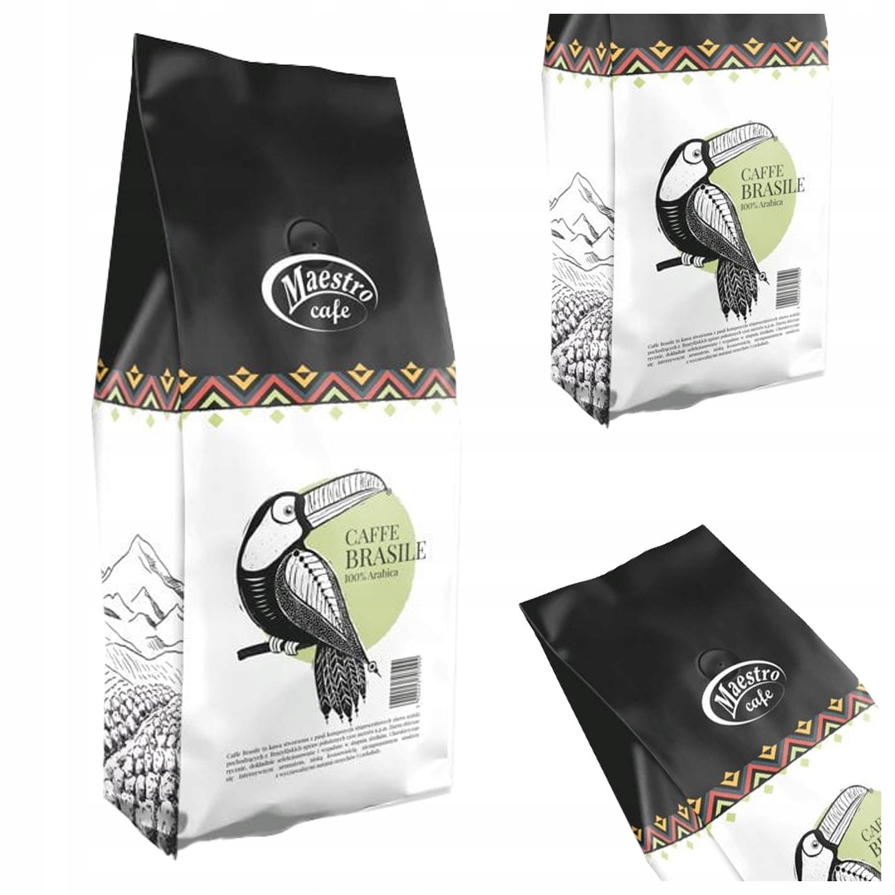 Kawa Ziarnista Maestro Caffe Brasile 1KG [100% Arabica]