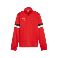 Bluzy dla chłopców - Dziecięca Bluza PUMA TEAMRISE 1/4 ZIP TOP JR 65865801 – Czerwony - miniaturka - grafika 1