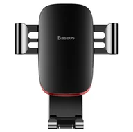 Uchwyty samochodowe do telefonów - uchwyt samochodowy Baseus Metal Age Gravity czarny do SAMSUNG ZV50 - miniaturka - grafika 1