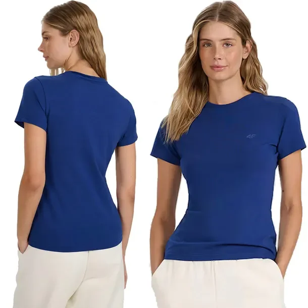 Koszulka Damska 4F T-shirt Bluzka Bawełniana Okrągły Dekolt F2255-031S-XXL
