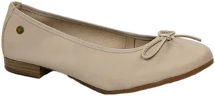Baleriny Stylowe Maciejka P6800-04 00 Beżowe Skóra Naturalna - MACIEJKA - Baleriny - miniaturka - grafika 1