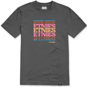 Koszulki męskie - t-shirt ETNIES STACK RETRO TEE CHARCOAL - miniaturka - grafika 1