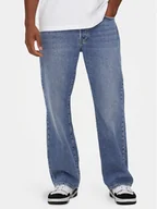 Spodnie męskie - Only & Sons Jeansy Fade 22026781 Niebieski Loose Fit - miniaturka - grafika 1