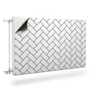 MASKOWNICA Magnetyczna Kaloryfera Biała Jodełka Mozaika 100cm x 60cm - Dekoracje domu MASKOWNICA Magnetyczna Kaloryfera Biała Jodełka Mozaika 100cm x 60cm - Dekoracje domu - miniaturka - grafika 1