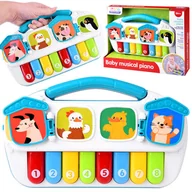 Zabawy w naśladowanie dorosłych - Wesołe muzyczne Pianinko zwierzaki ZA4298 - miniaturka - grafika 1