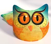 Kołdry i poduszki dla dzieci - Poduszka przytulanka 162 sowa sówka - miniaturka - grafika 1