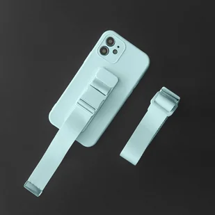 Rope case żelowe etui ze smyczą łańcuszkiem torebka smycz Samsung Galaxy A32 4G czerwony - Etui i futerały do telefonów - miniaturka - grafika 11