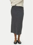 Spódnice - Vero Moda Spódnica ołówkowa Brisa 10334684 Szary Slim Fit - miniaturka - grafika 1