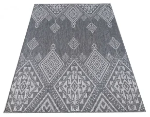 Szary dywan sznurkowy w stylu boho G0-N54 - Dywany - miniaturka - grafika 1