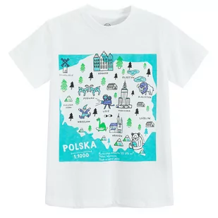 Cool Club, T-shirt chłopięcy, biały - Koszulki dla chłopców - miniaturka - grafika 1